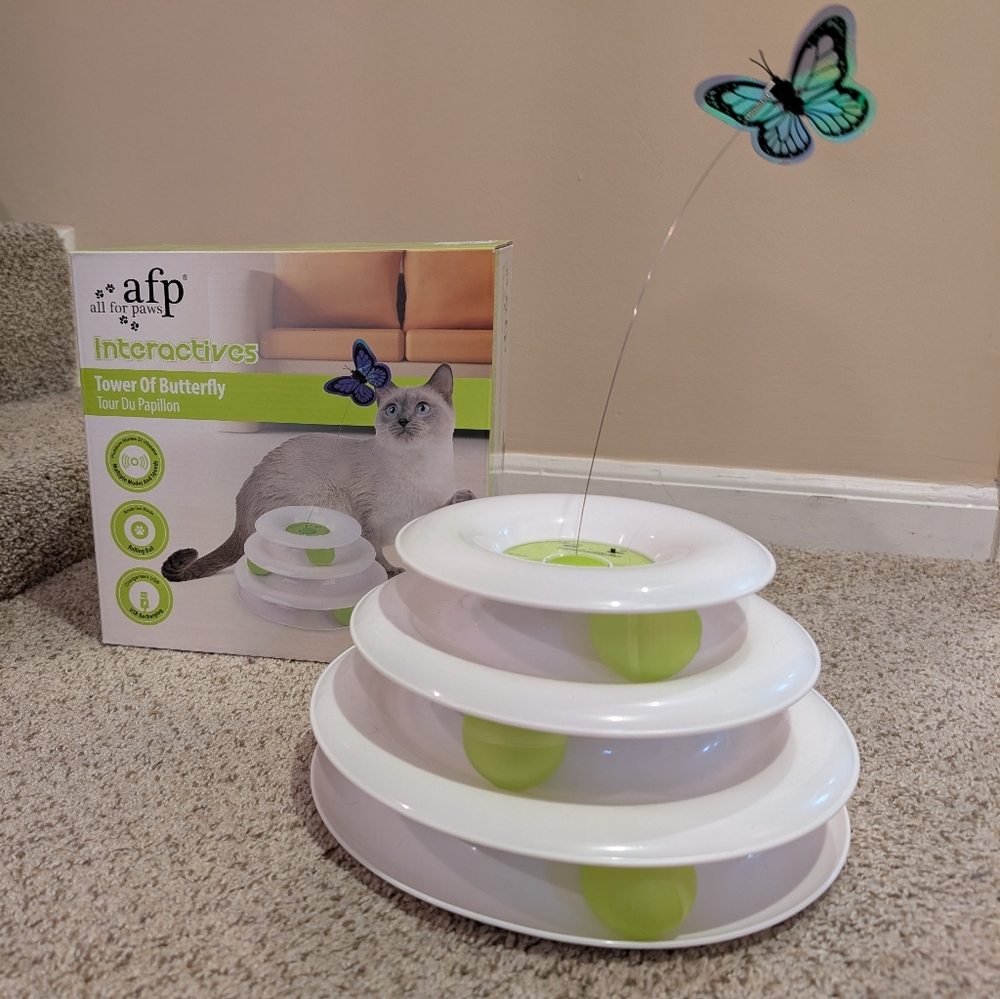AFP Interactives Cat Toy Tower Of Butterfly